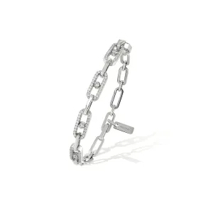 0.83ctw White Gold Diamond Bracelet