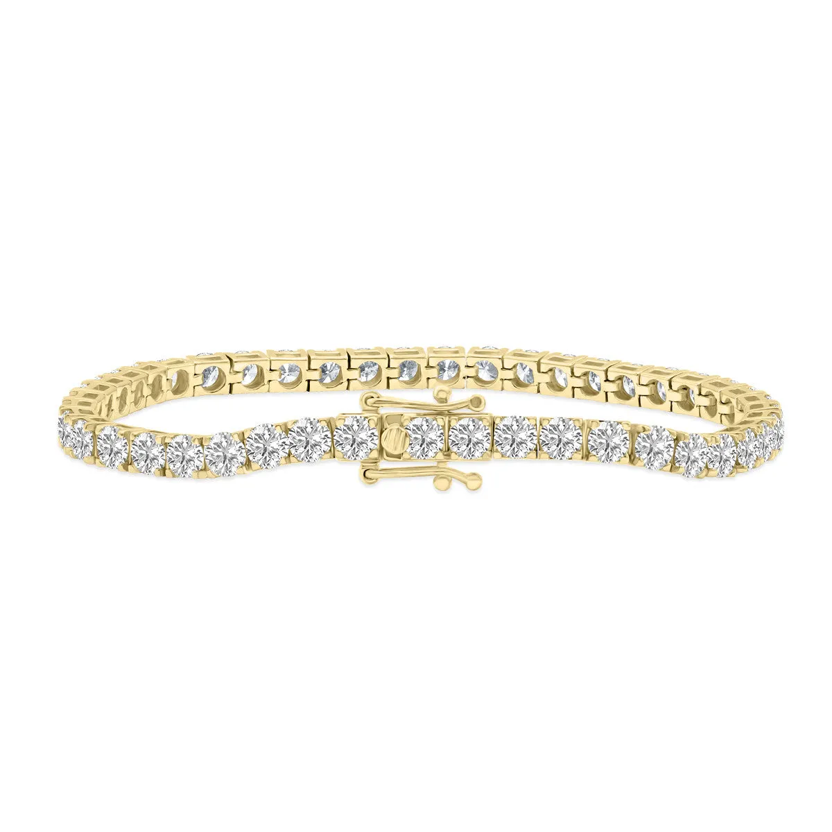 10ct tw LAB GROWN Diamond Bracelet in 14kt Yellow gold