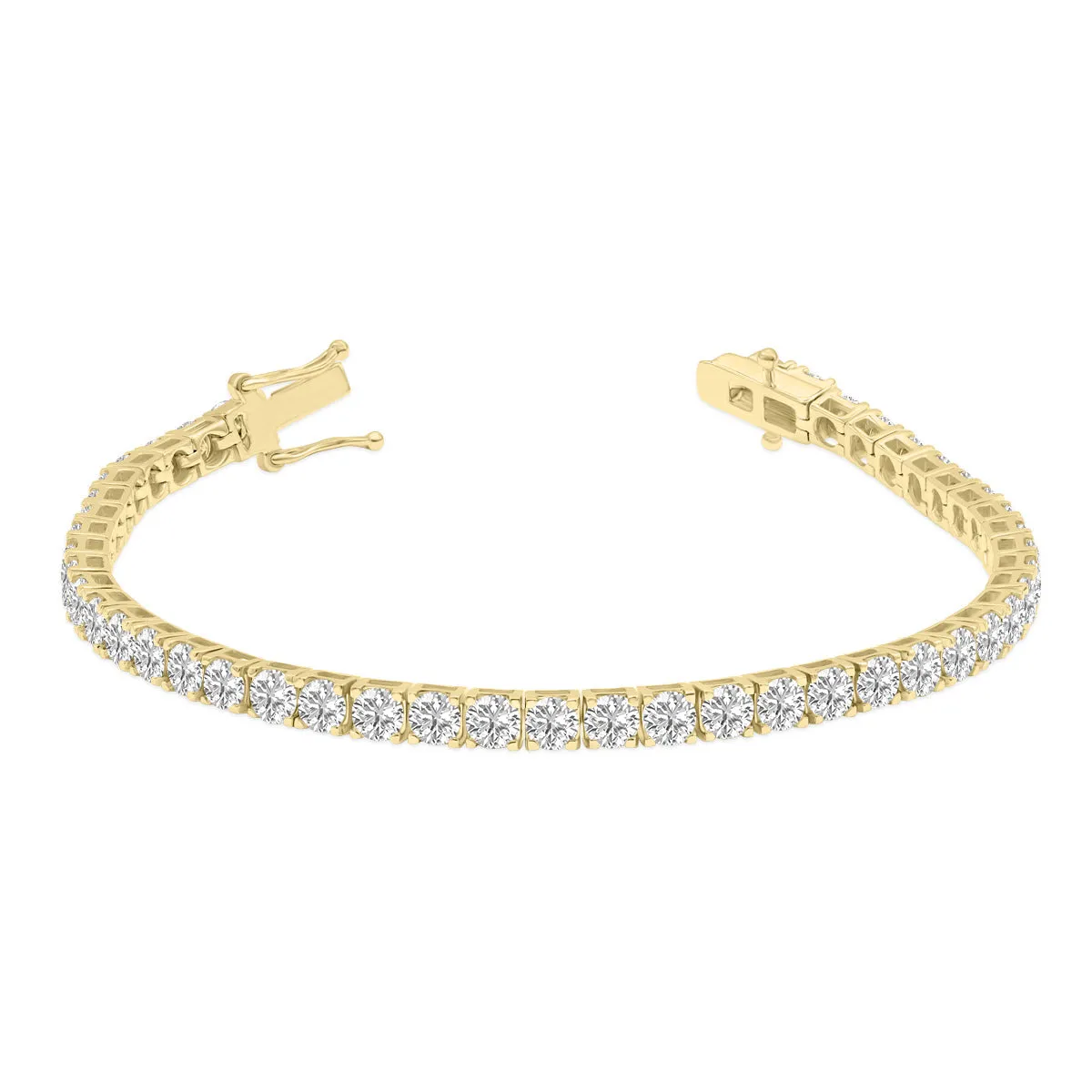 10ct tw LAB GROWN Diamond Bracelet in 14kt Yellow gold