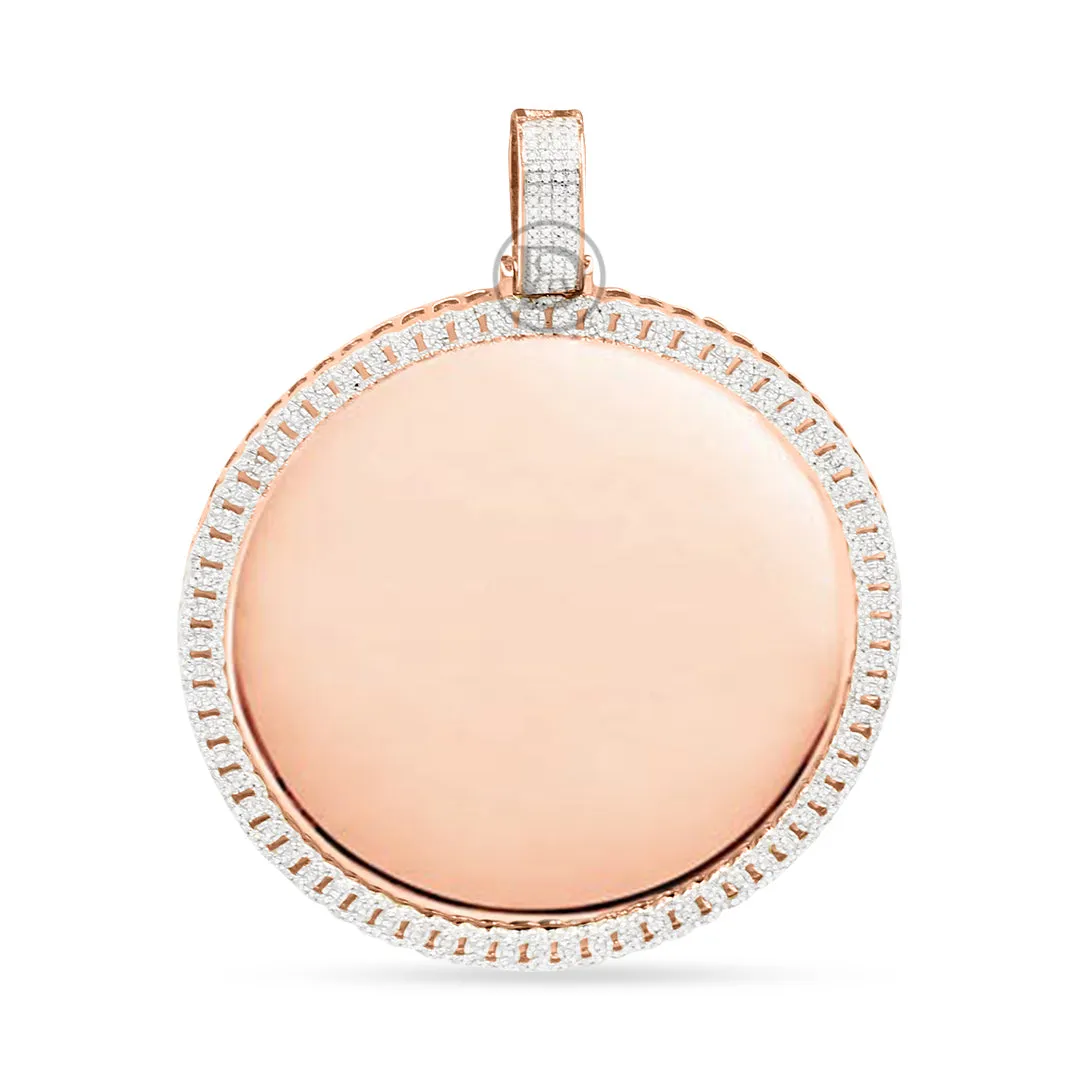 10k Yellow Gold Memory Pendant with 0.80CT Diamonds