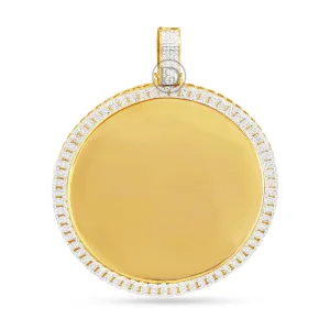 10k Yellow Gold Memory Pendant with 0.80CT Diamonds