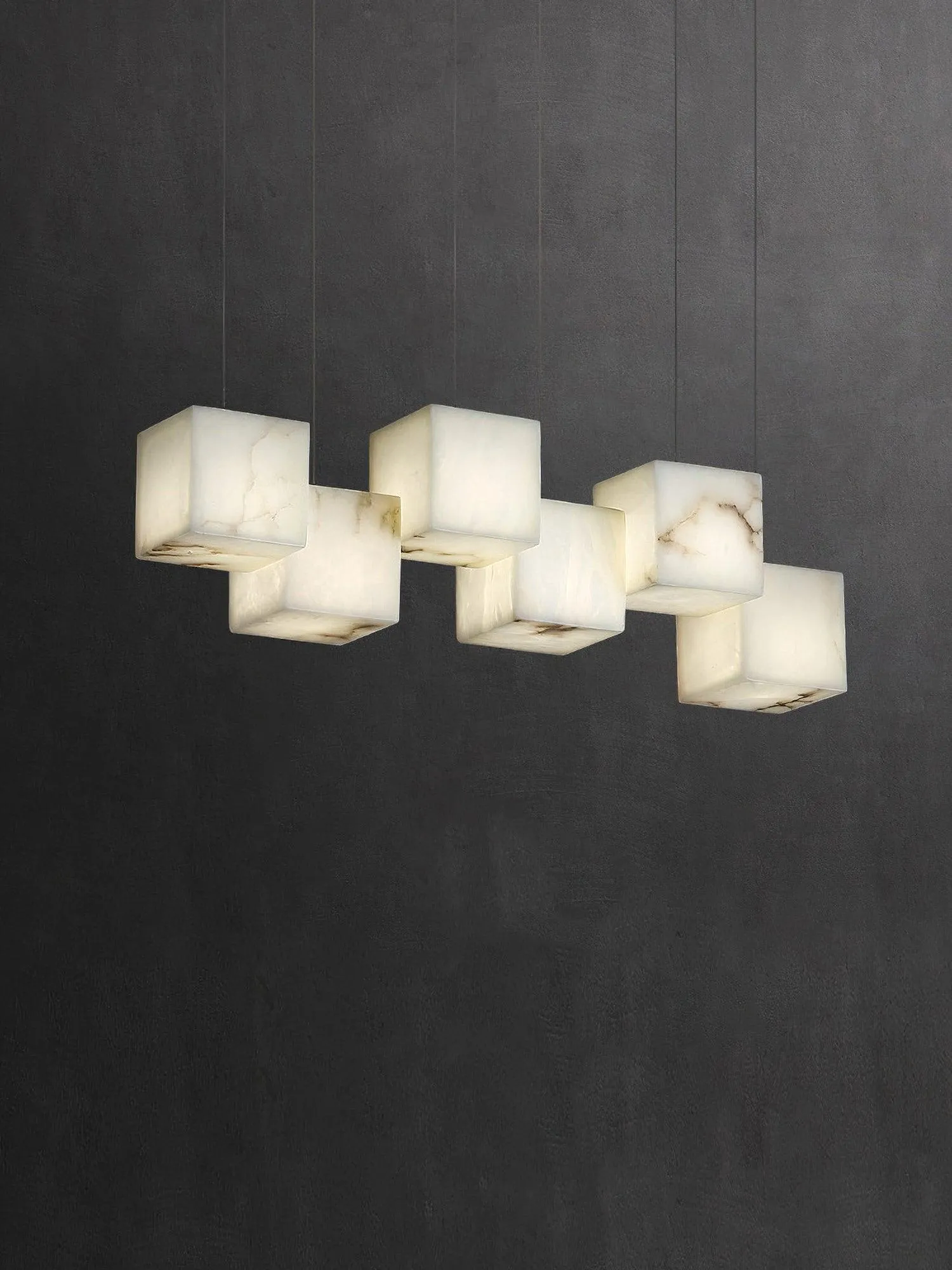 Alabaster Box Pendant Light