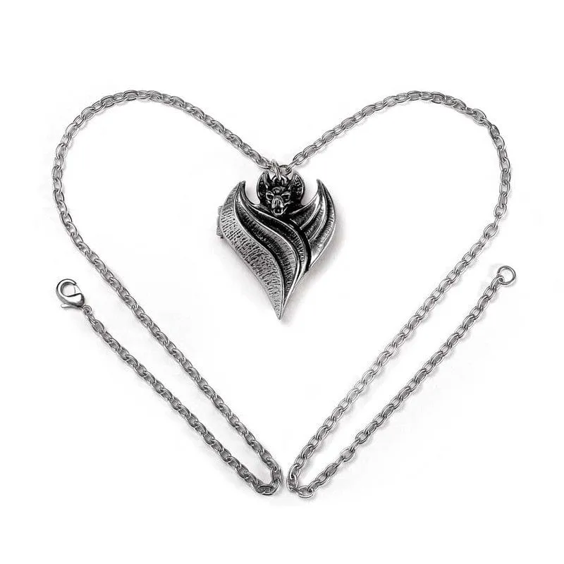 Alchemy Gothic Darken Heart Locket Pendant