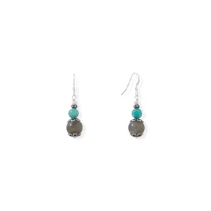 Baila Luna Labradorite Drop Earrings