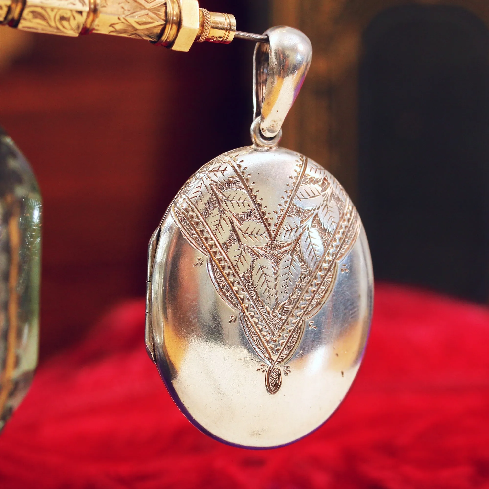 Beautiful Antique Victorian Silver Locket