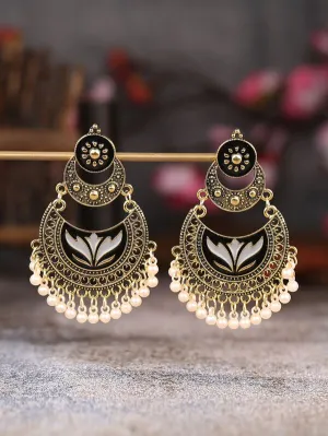 Beautiful Black Boho Festival Earrings