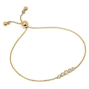 Ben Garelick Yellow Gold Bezel Set Diamond Bolo Bracelet