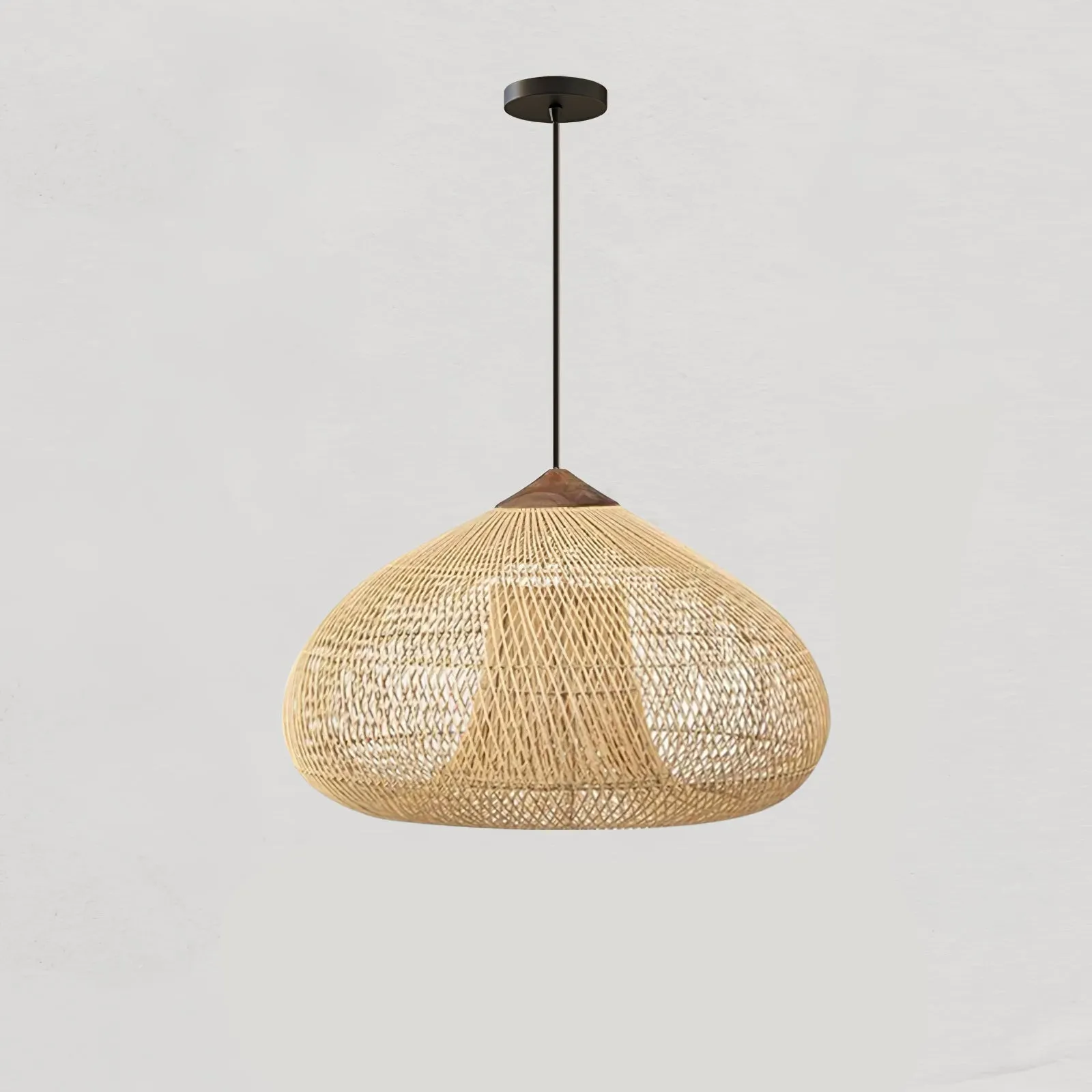 Braided Rattan Pendant Lamp