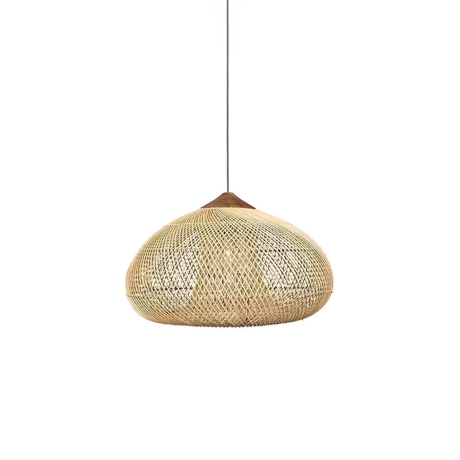 Braided Rattan Pendant Lamp