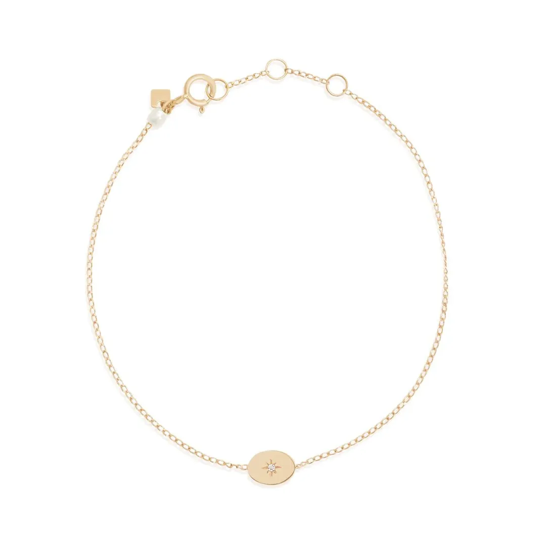 By Charlotte 14k Gold Shine your Light Bracelet