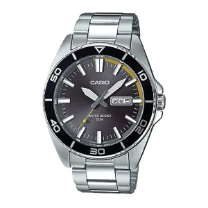 Casio Men's Standard Analog Silver Stainless Steel Band Watch MTD120D-8A