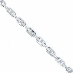 Diamond Accented Figure Eight Design Bracelet