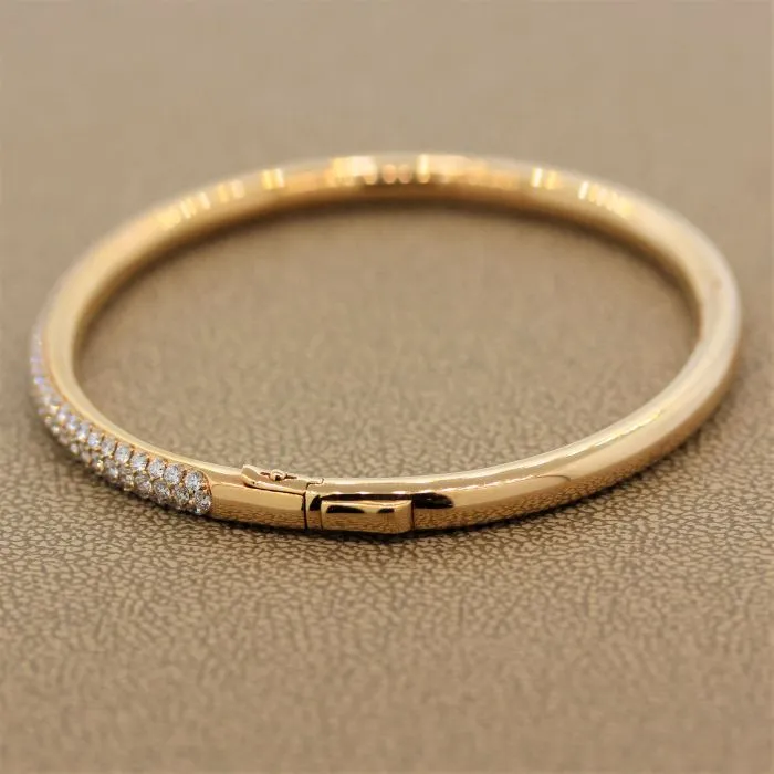 Diamond Gold Hard Bracelet