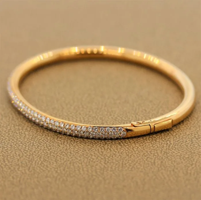 Diamond Gold Hard Bracelet