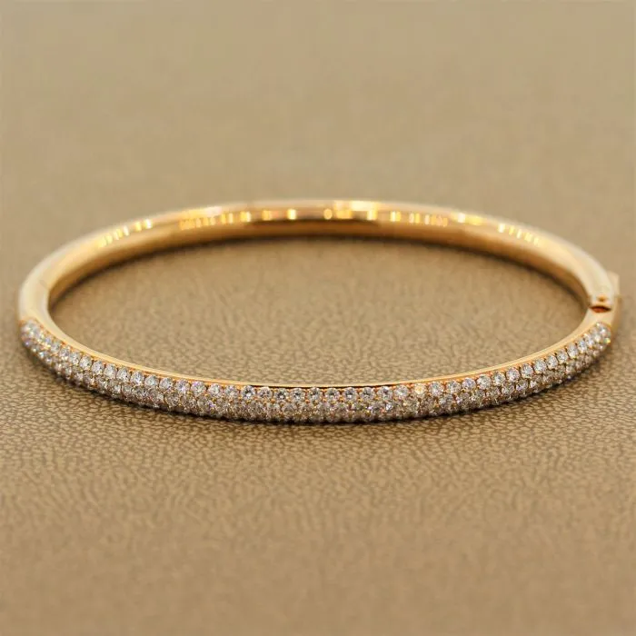 Diamond Gold Hard Bracelet