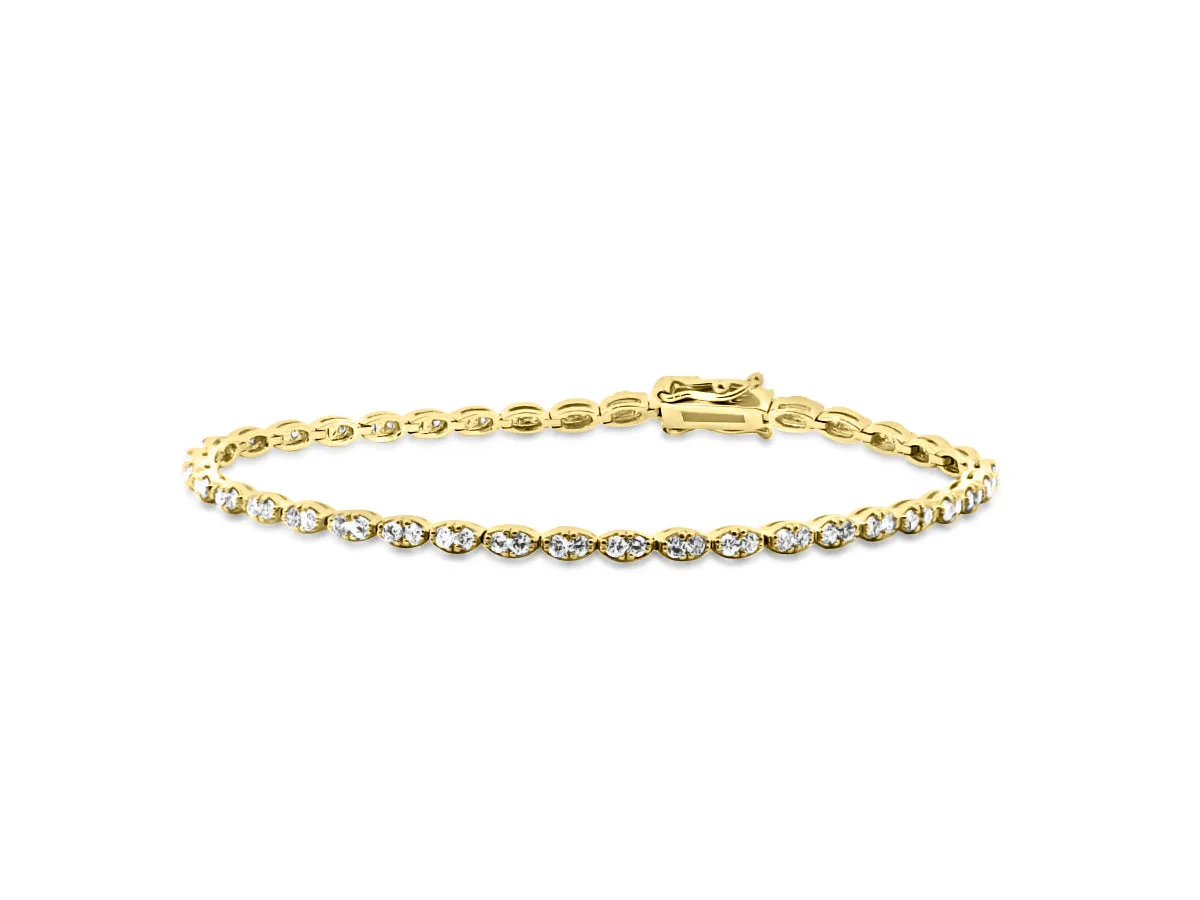 Diamond Yellow Gold Bracelet