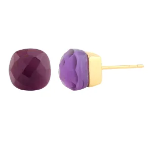 Earrings - Amethyst Naked Stud