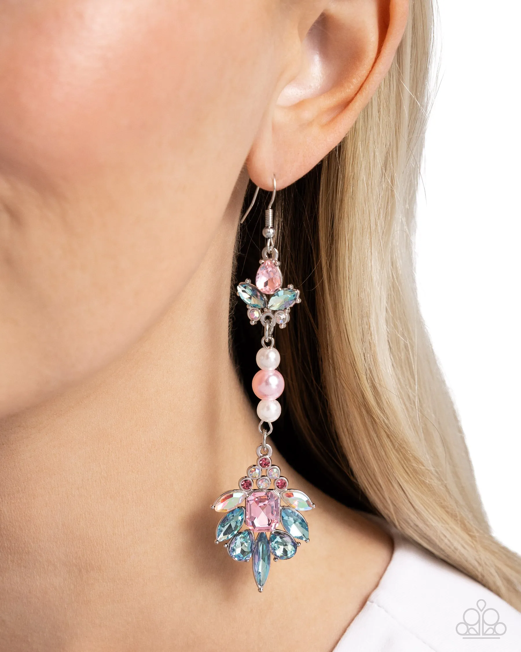 Earrings Considerable Captivation - Multi E558