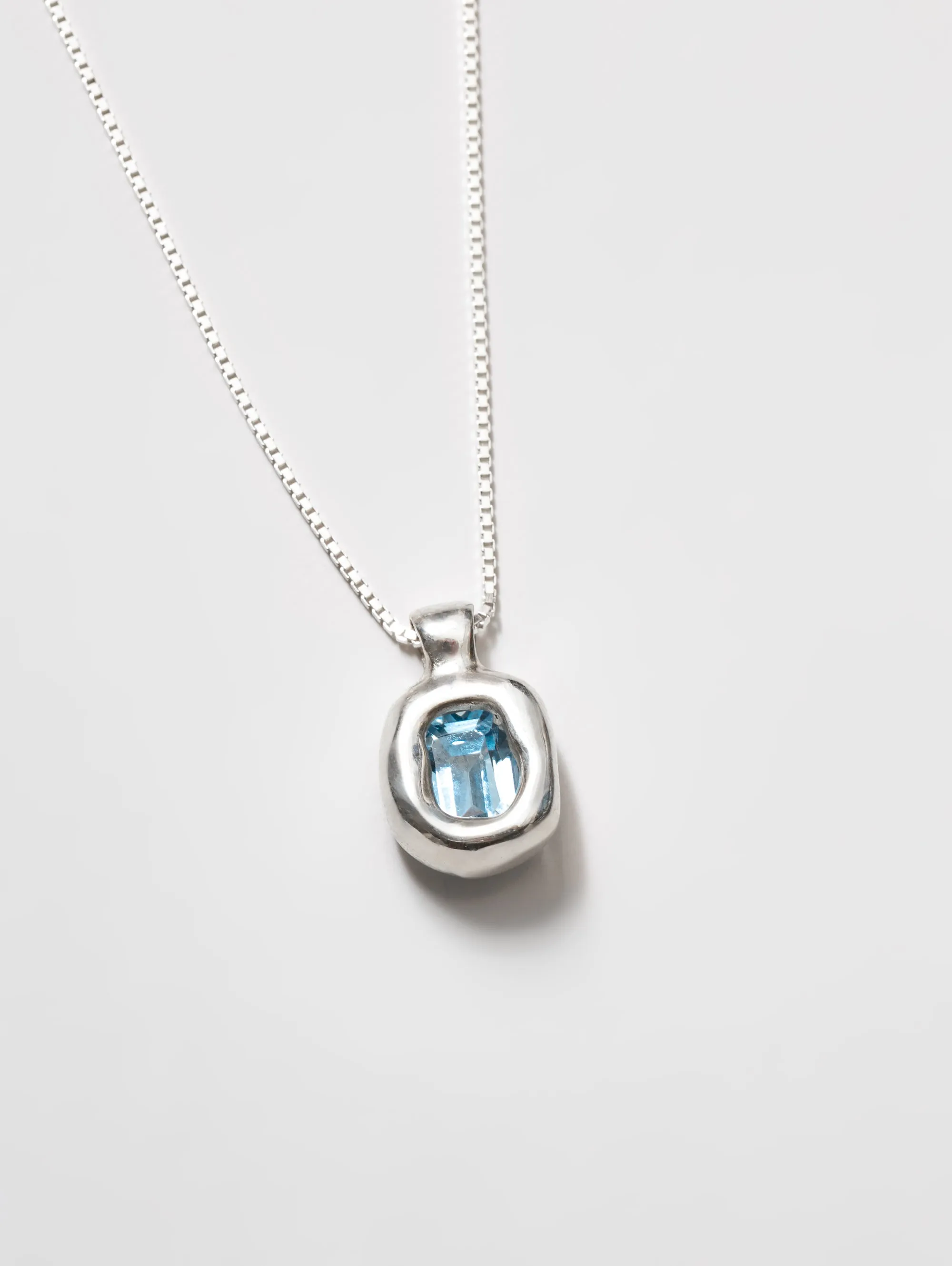 Freya Necklace in Blue and Sterling Silver