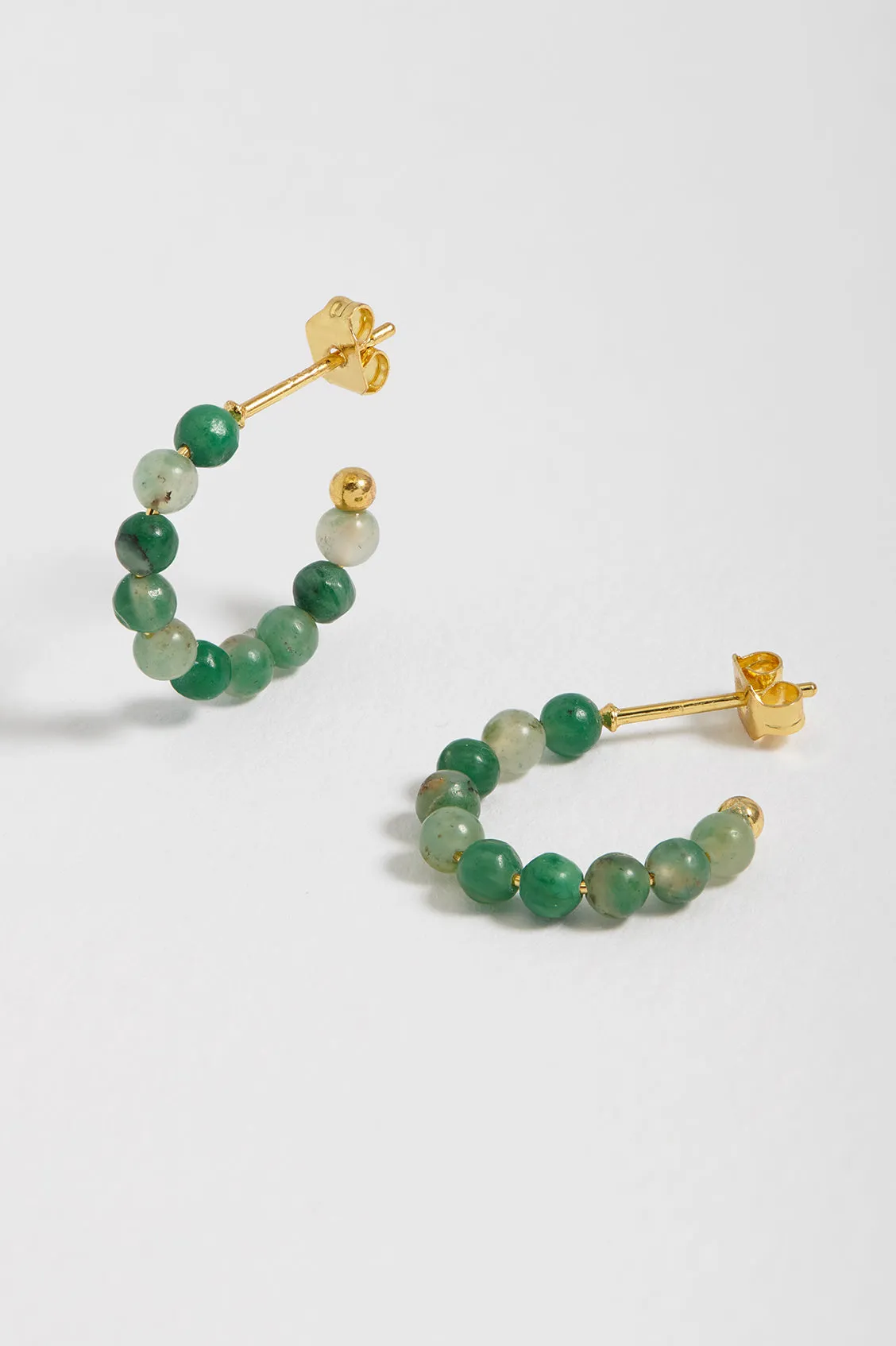 Gemstone Amelia Hoop Earrings