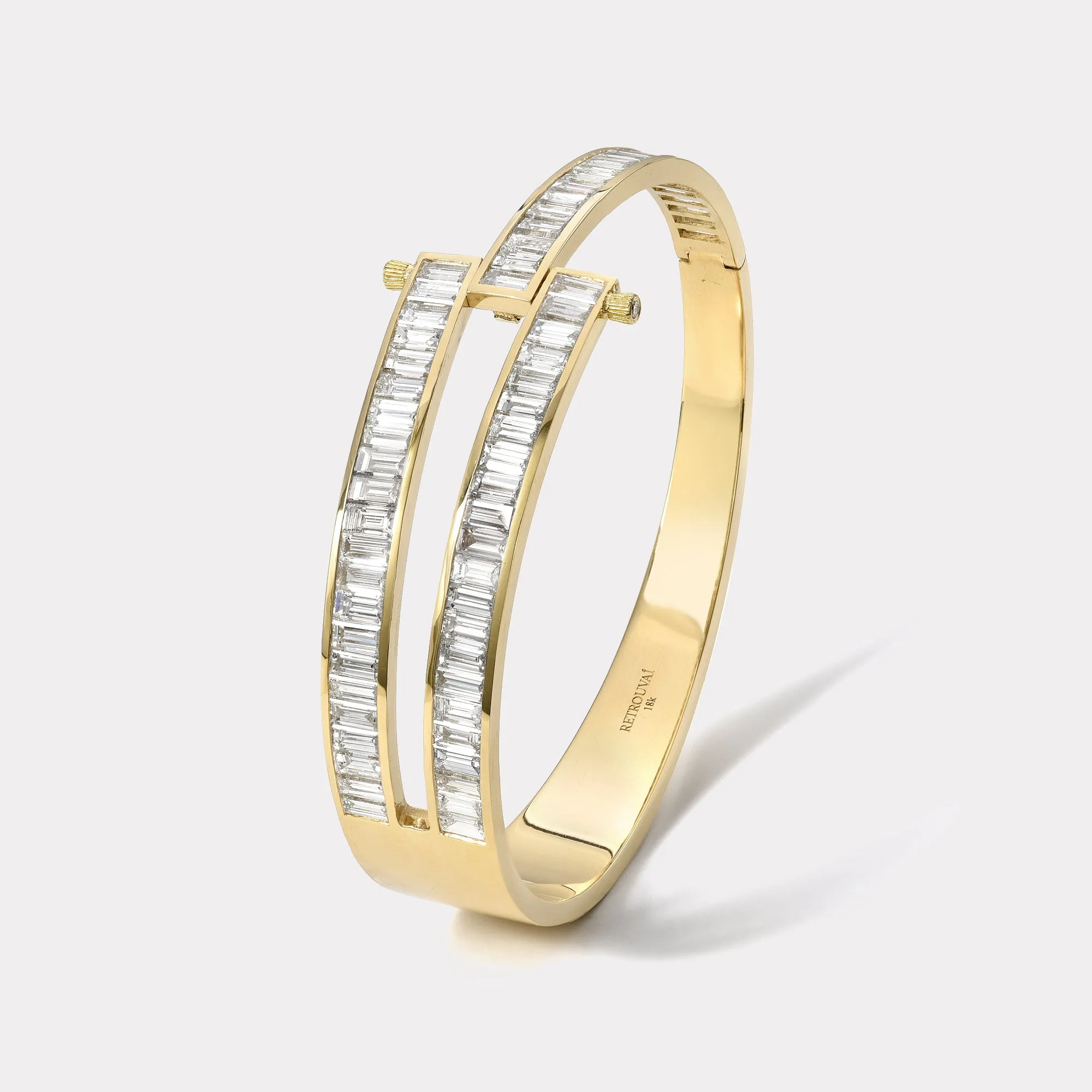 Godmother Magna Bracelet with White Baguette Cut Diamonds