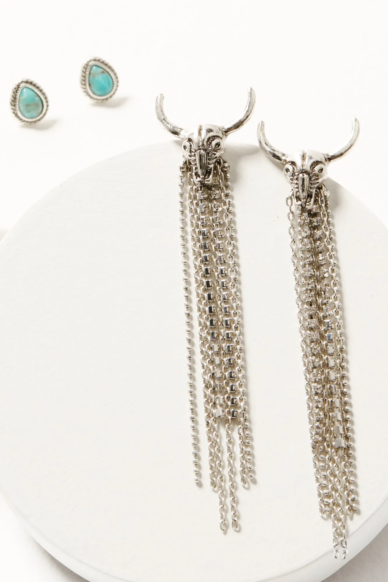 Hartley Antique Silver Earring Set - 2 Piece