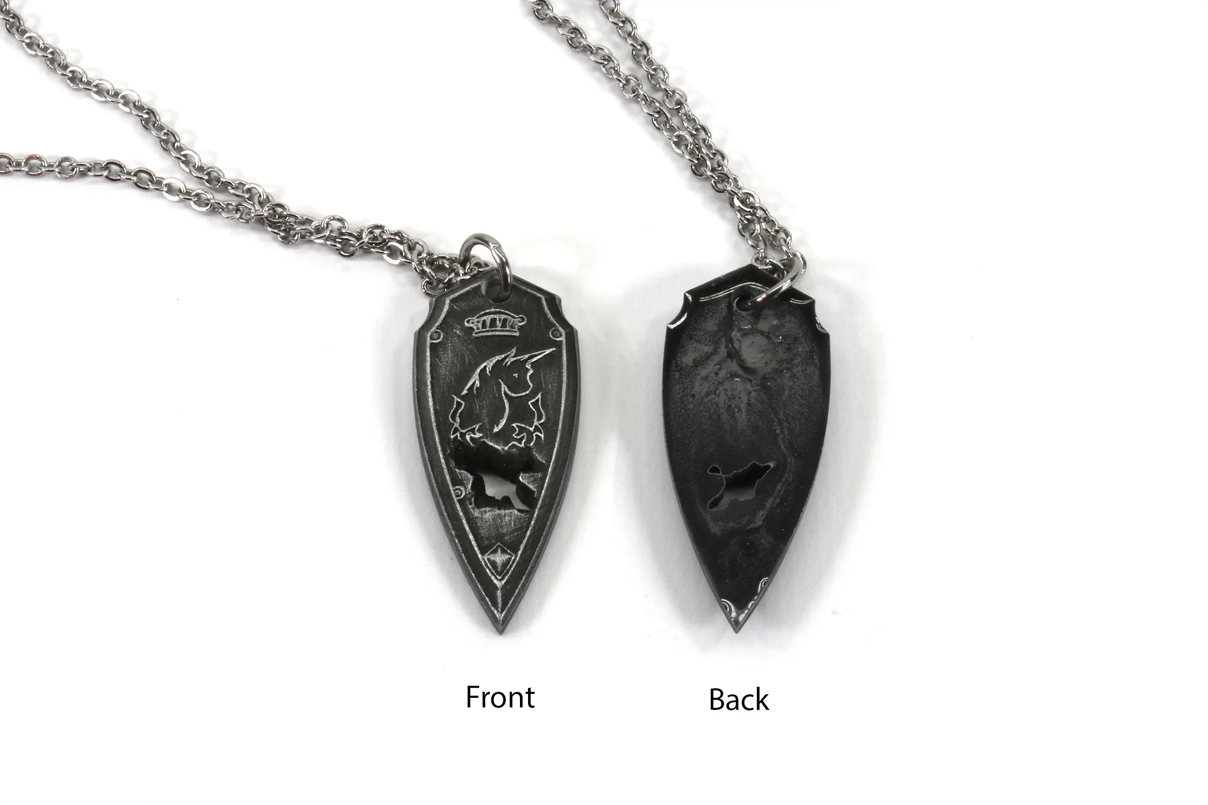 Haurchefant Greystone Shield Locket Necklaces - FFXIV