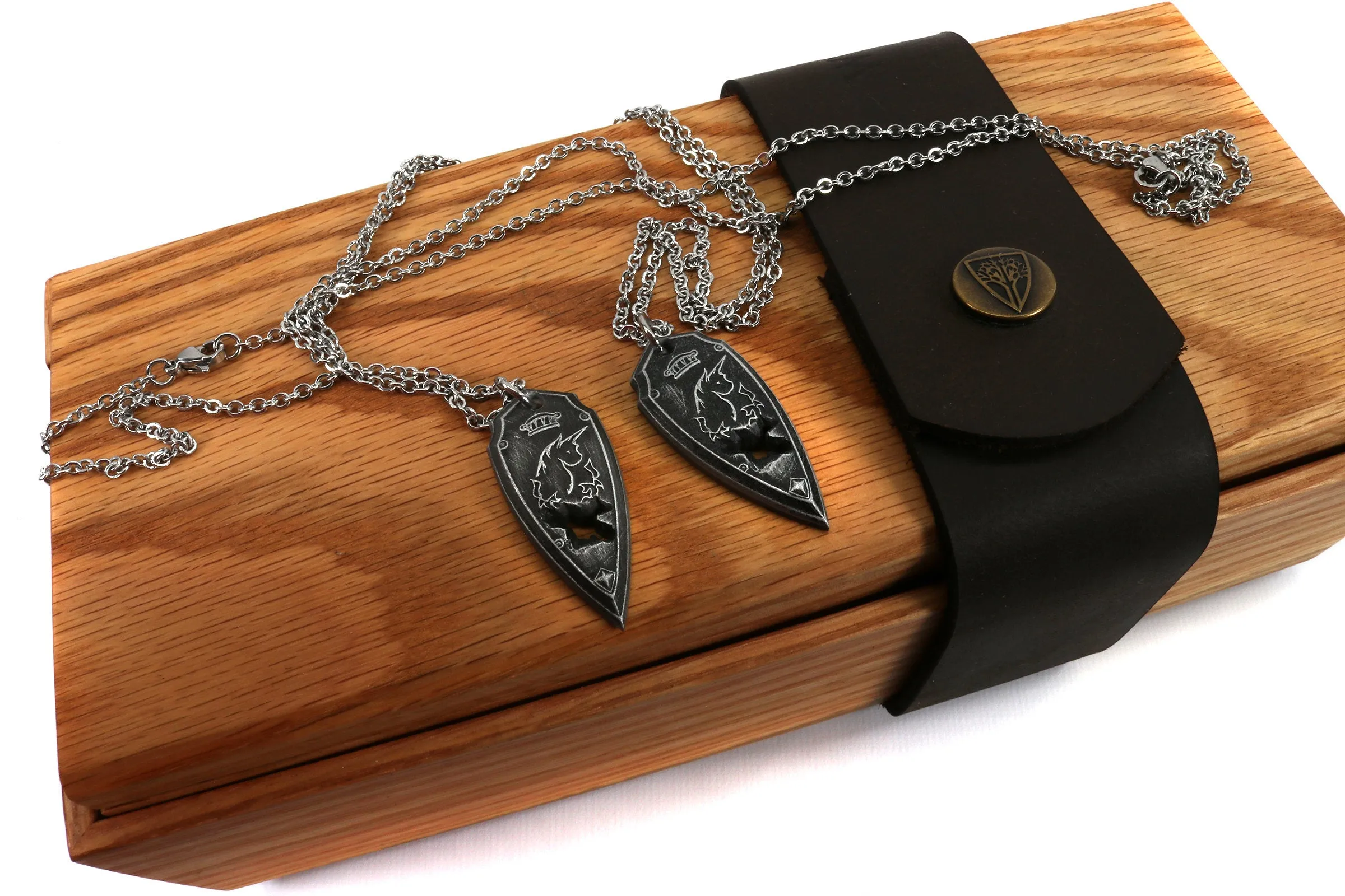 Haurchefant Greystone Shield Locket Necklaces - FFXIV