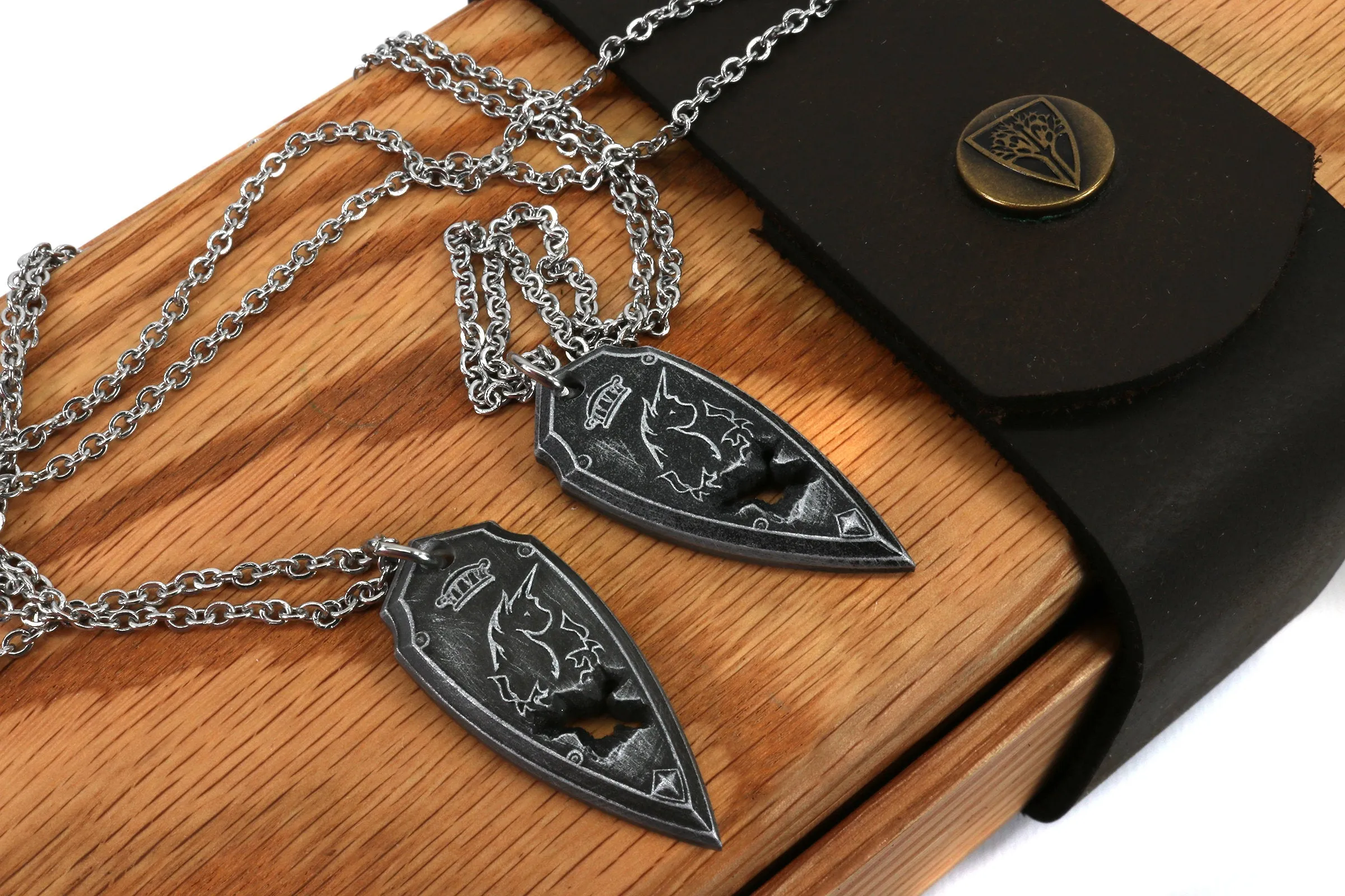 Haurchefant Greystone Shield Locket Necklaces - FFXIV