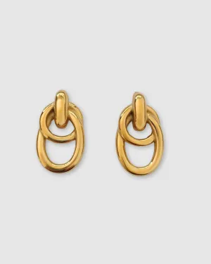 Izoa Felicity Stud Earrings Gold