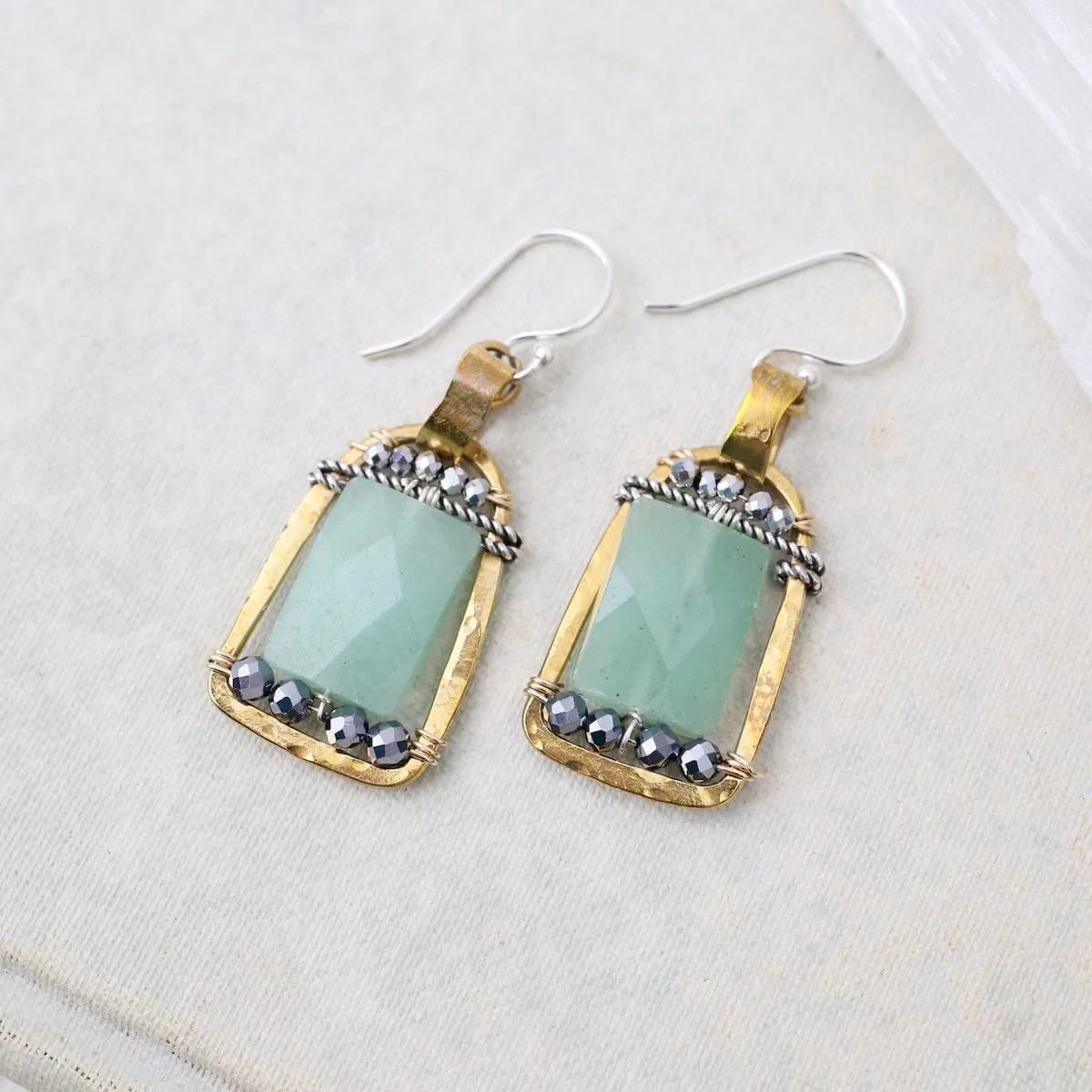 Jade Stirrup Earrings