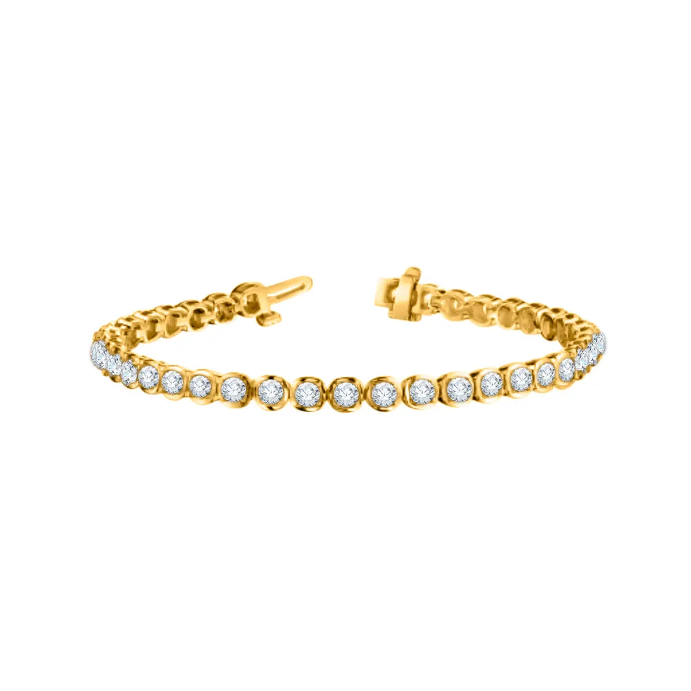 KATARINA 2 1/2 cttw Lab Grown Diamond Tennis Bracelet in 14K Gold