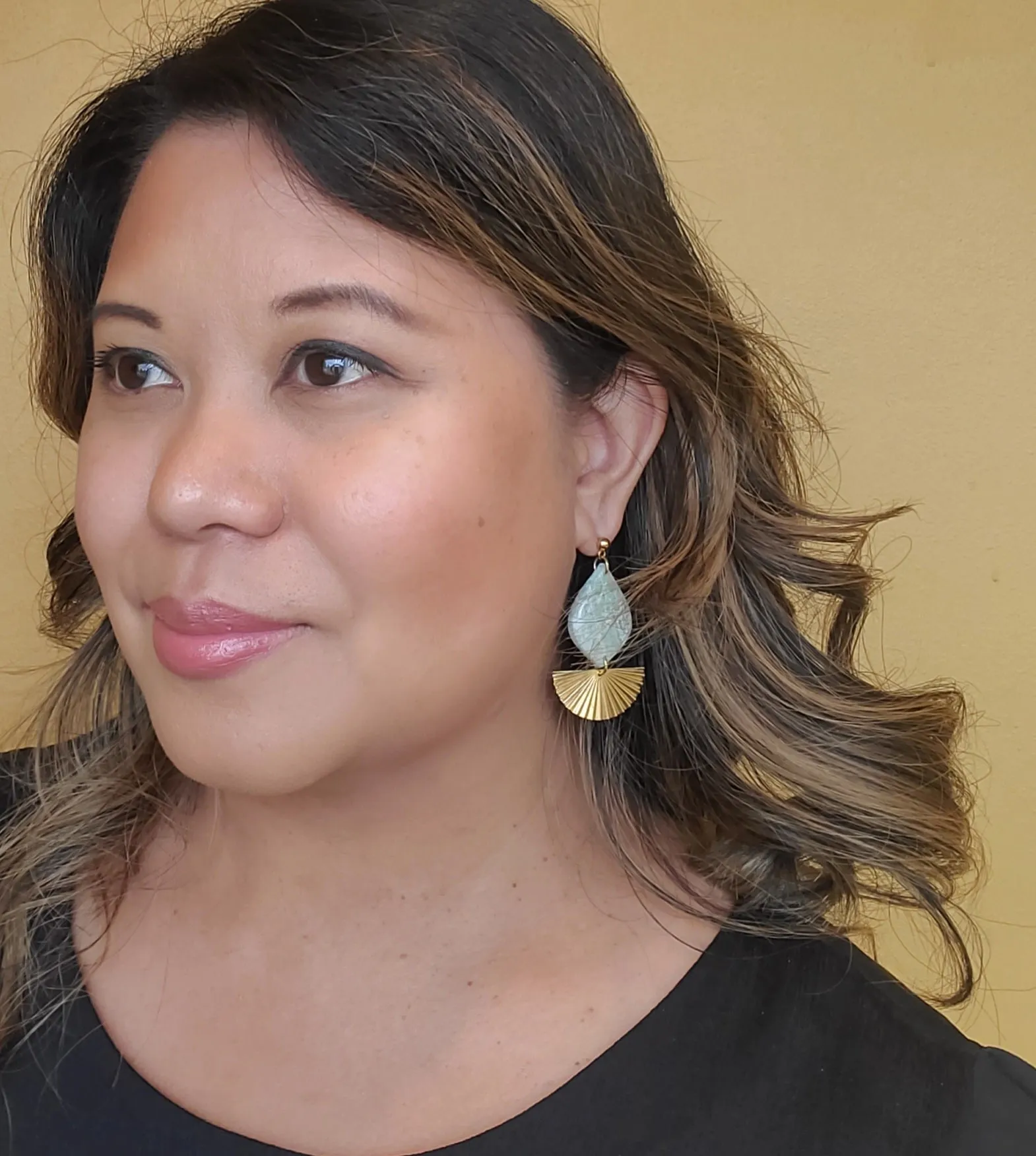 LUCILLE Jade Inspired Statement Earrings