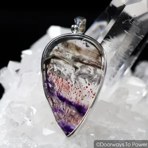 Melody Stone Super 7 Quartz Crystal Pendant .925 SS