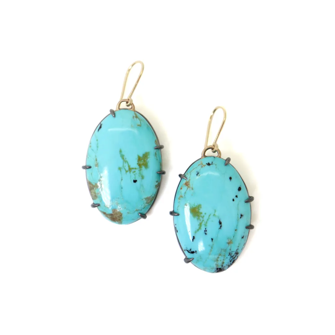 Moonlit Kingman Turquoise Vanity Earrings