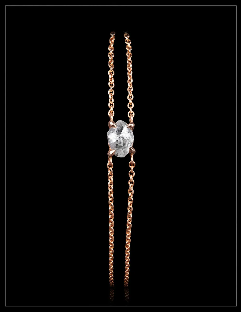 Natural Rock in Warm Rose Gold – <strong>0.94 ct.</strong>