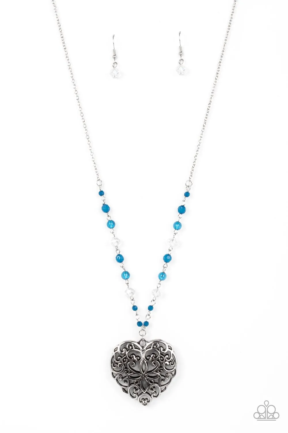 Necklaces Doting Devotion - Blue VDAY V122