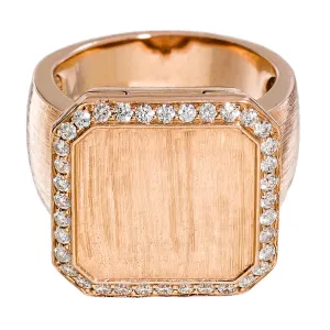 Poison Ring Grande Pavé Outline Rose Gold