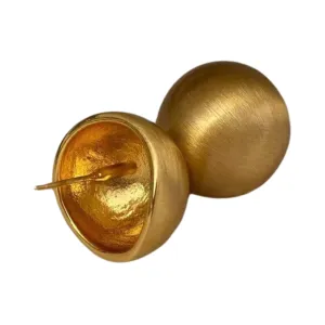 Pre Order:  Vintage Sandblast Copper Alloy Ball Stud Earrings