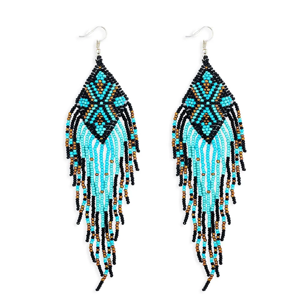 Sky Mother Beaded Earrings