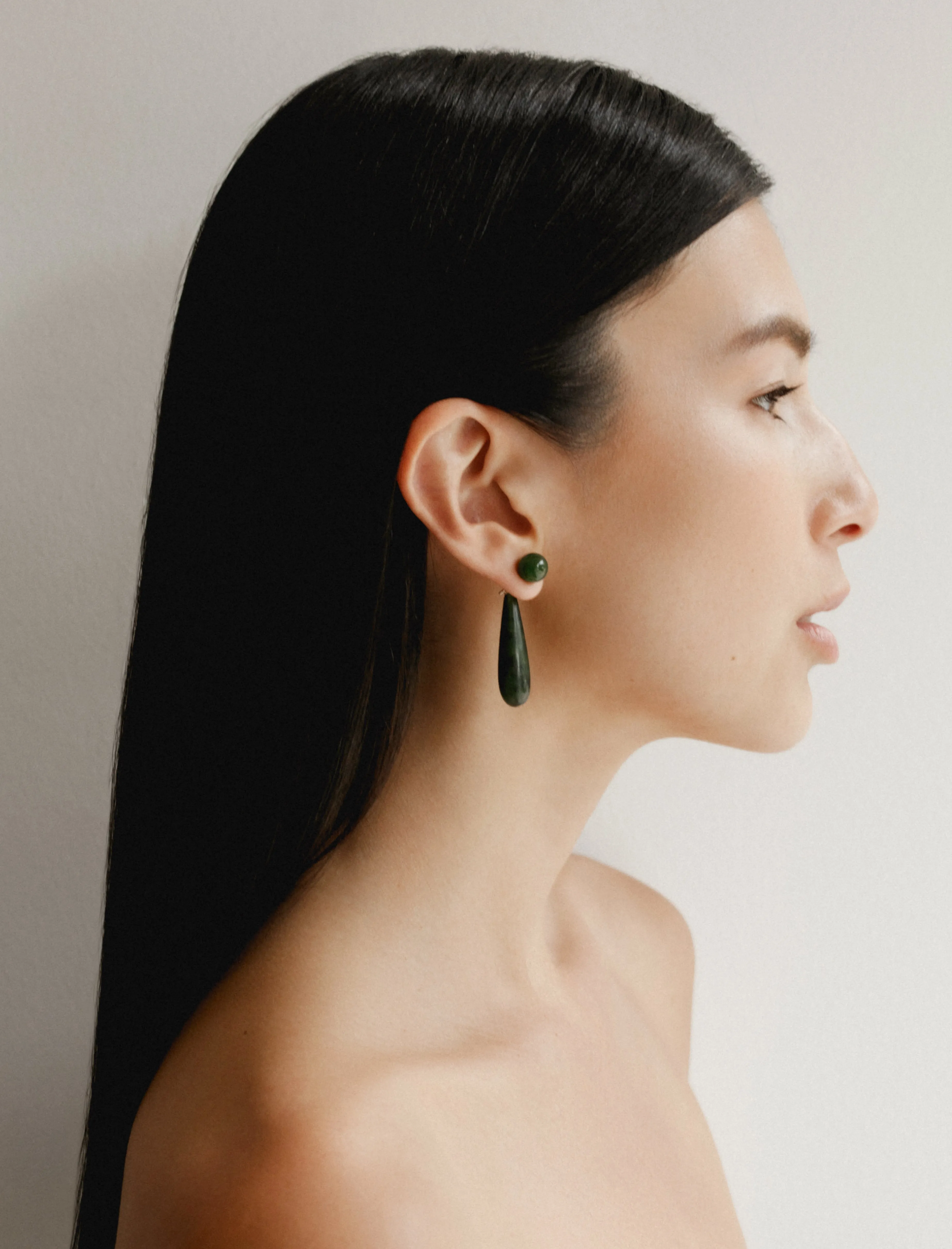 Small Angelika Earrings Jade