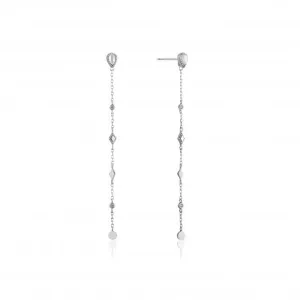 Sterling Silver Rhodium Plated Dream Drop Earrings E016-07H