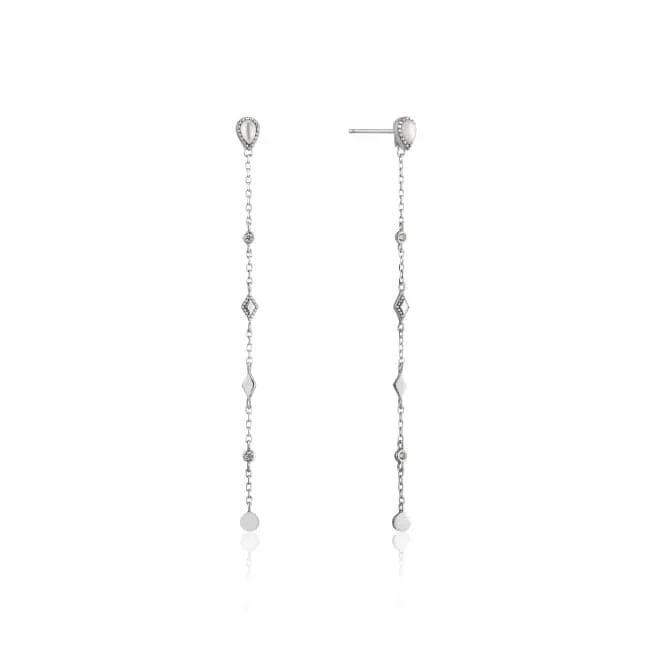 Sterling Silver Rhodium Plated Dream Drop Earrings E016-07H