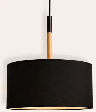 Sunniva Contemporary Drum Shaped Pendant Lamp