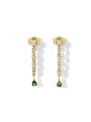 The Daphne Earrings - Emerald