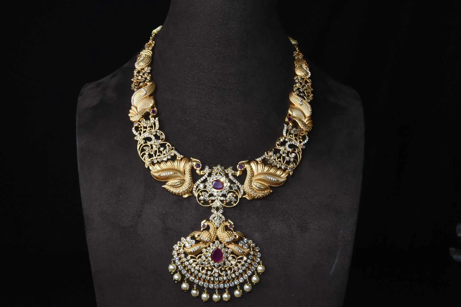 Traditional Pachi Bridal Haar By Asp Fashion Jewellery