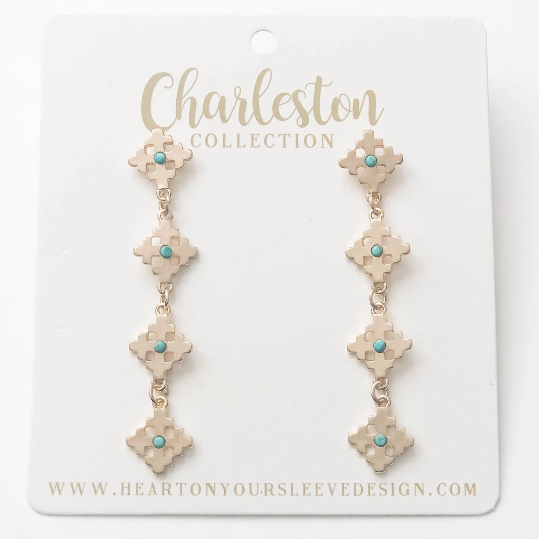 Turquoise Charleston Earrings