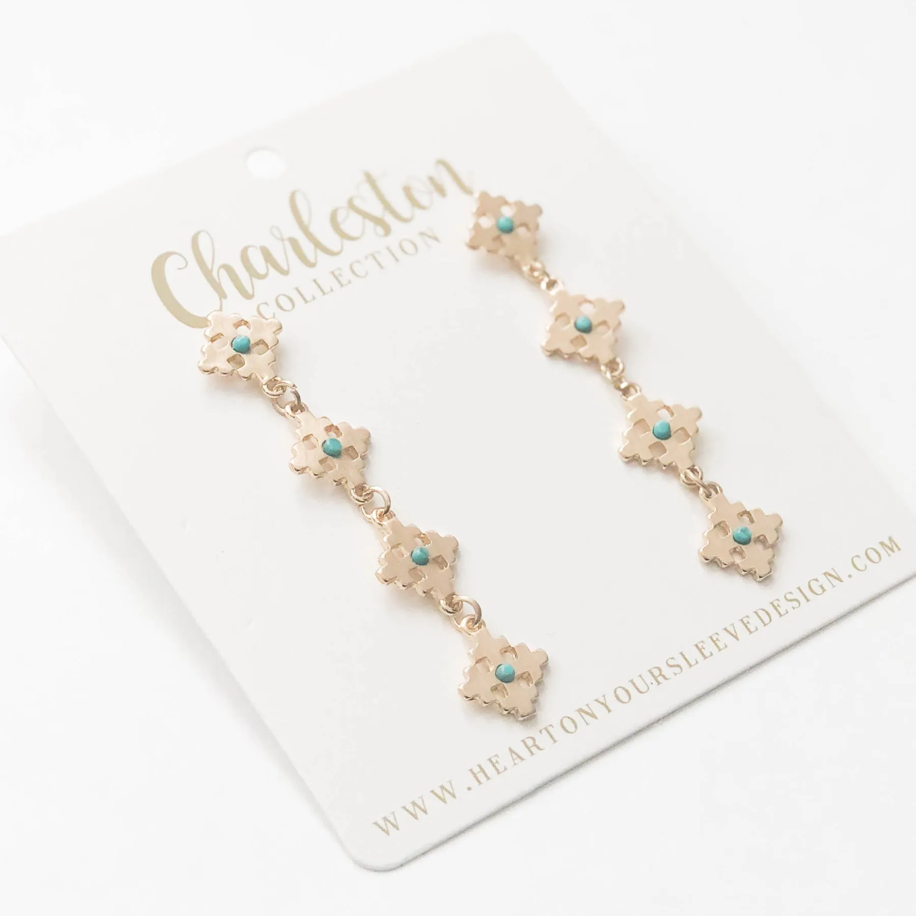 Turquoise Charleston Earrings