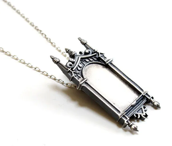 Victorian Frame Pendant Necklace