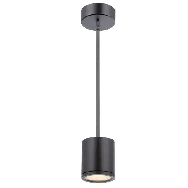 WAC Tube Pendant Downlight Ceiling Mount 3000K Black PD-W2605-BK